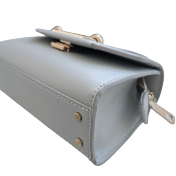 NWT Mario Valentino Women's Light Gray Mini Crossbody Bag - Picture 6 of 14